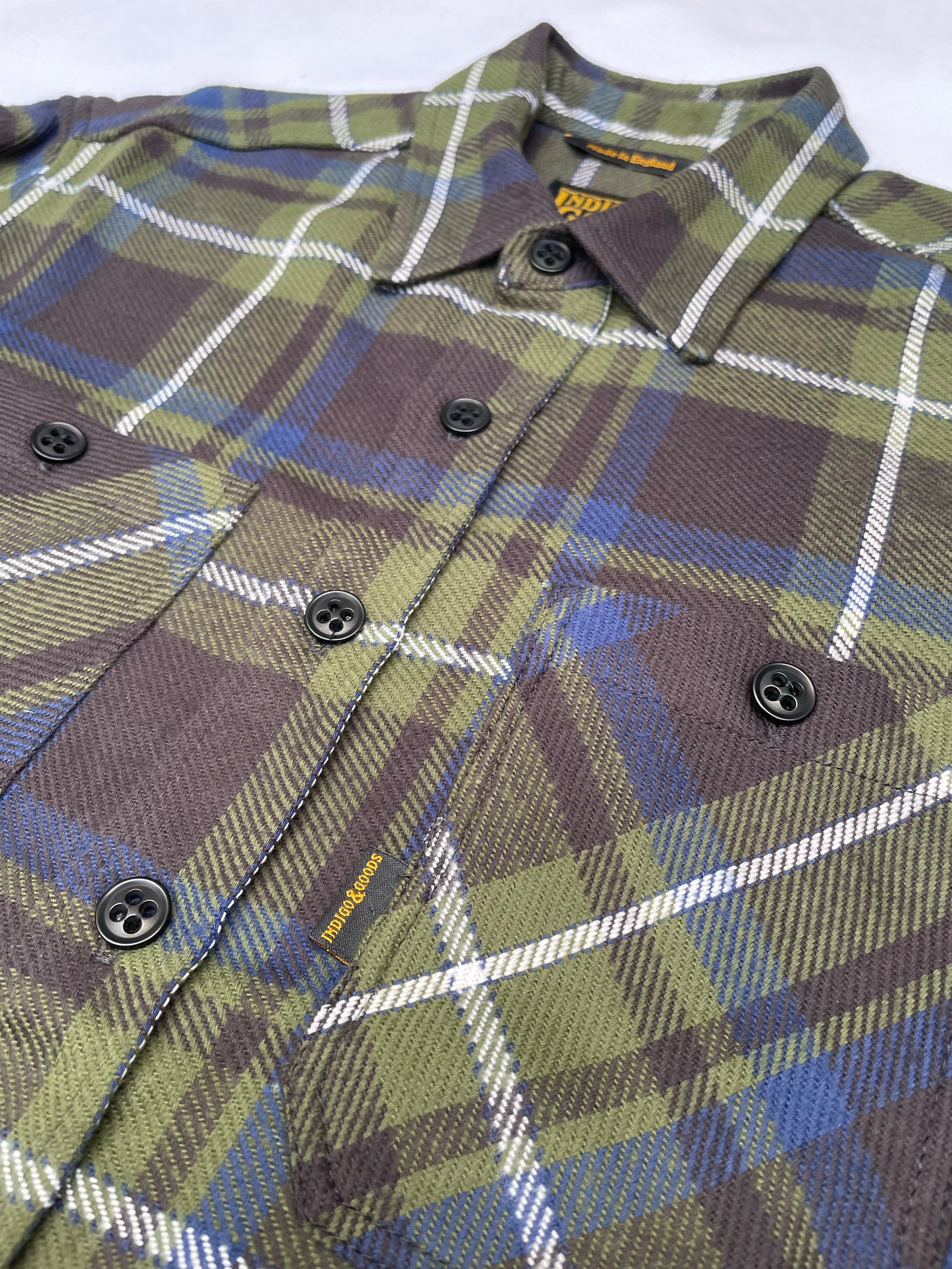 Bronson Shirt- Green Flannel Check