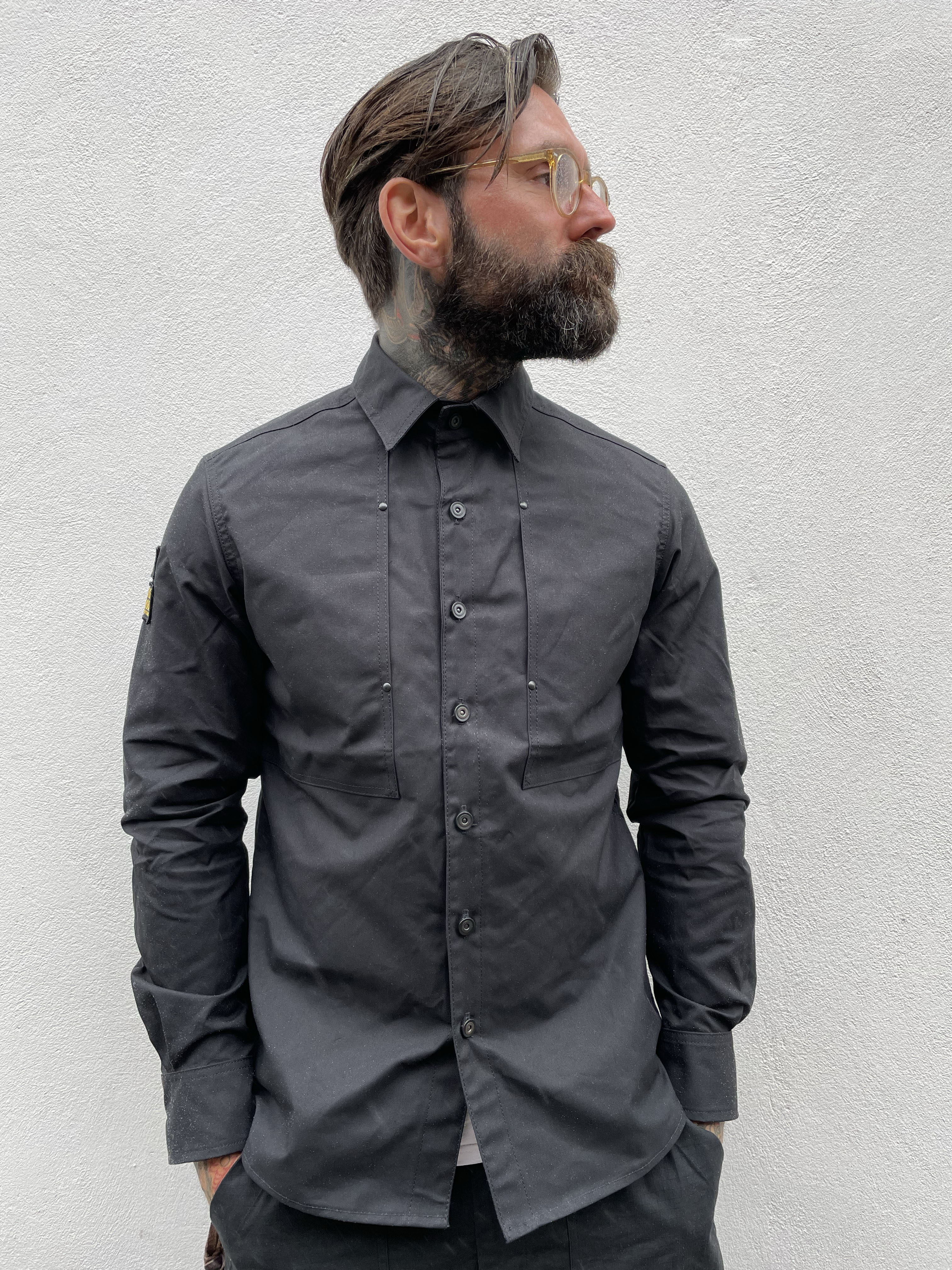 English Terrace Overshirt - Bullet Cloth Black