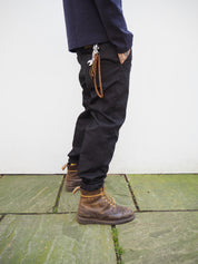 English Worker Trouser - Black Cotton twill