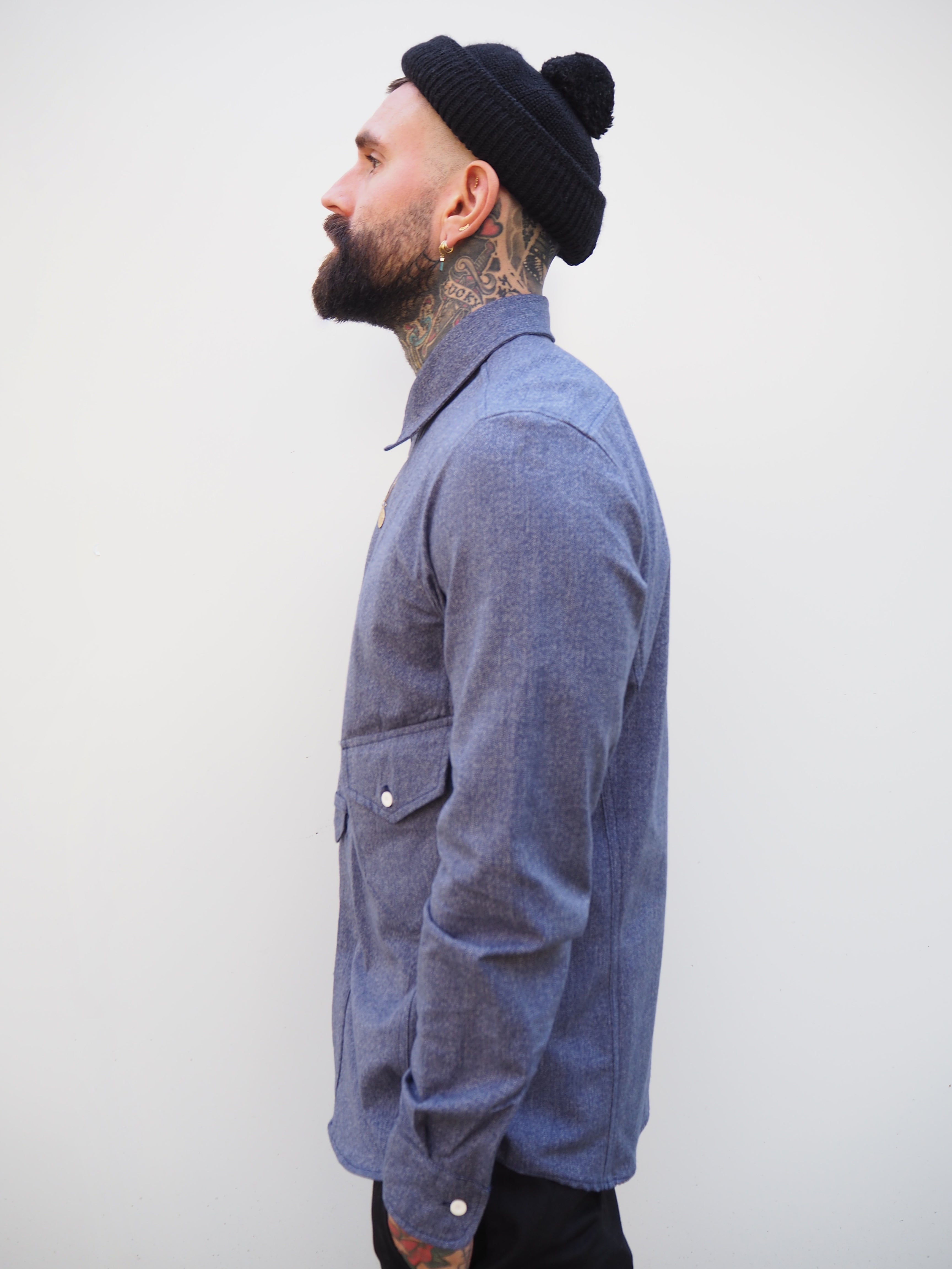 English Pistol Pocket Shirt - Twisted Indigo