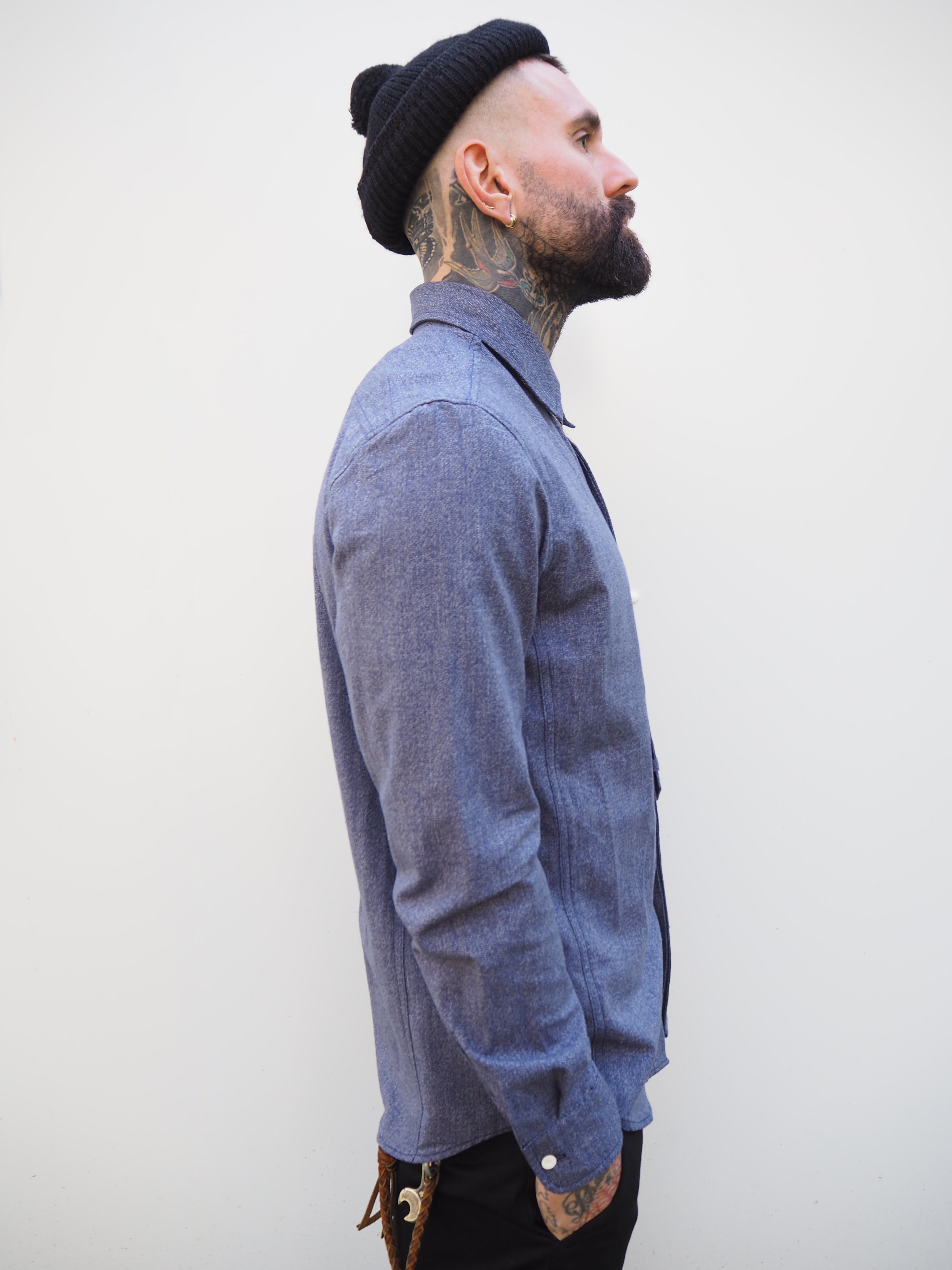 English Pistol Pocket Shirt - Twisted Indigo