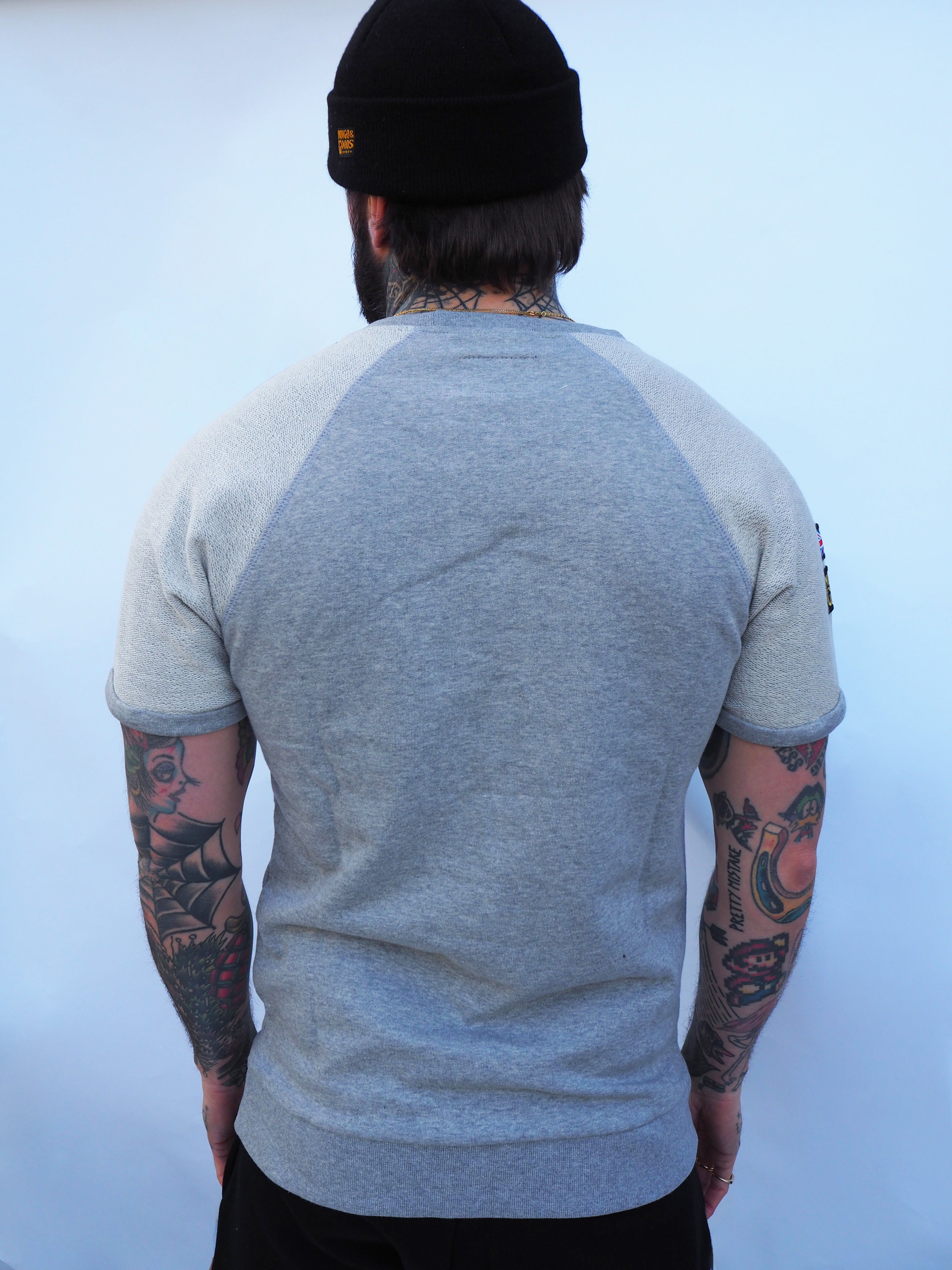 SCORPION GYM Blocked Tee Grey - Patches