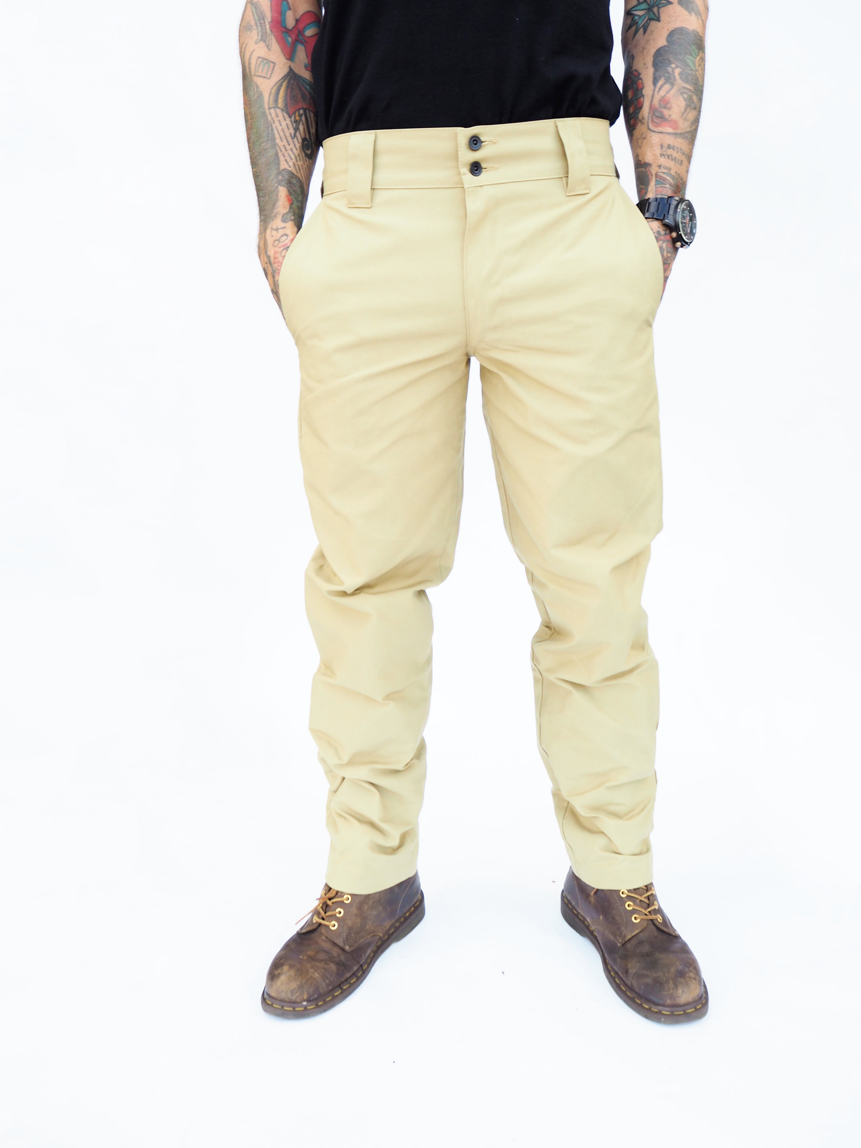 English Worker Trouser - Bullet Cloth Khaki