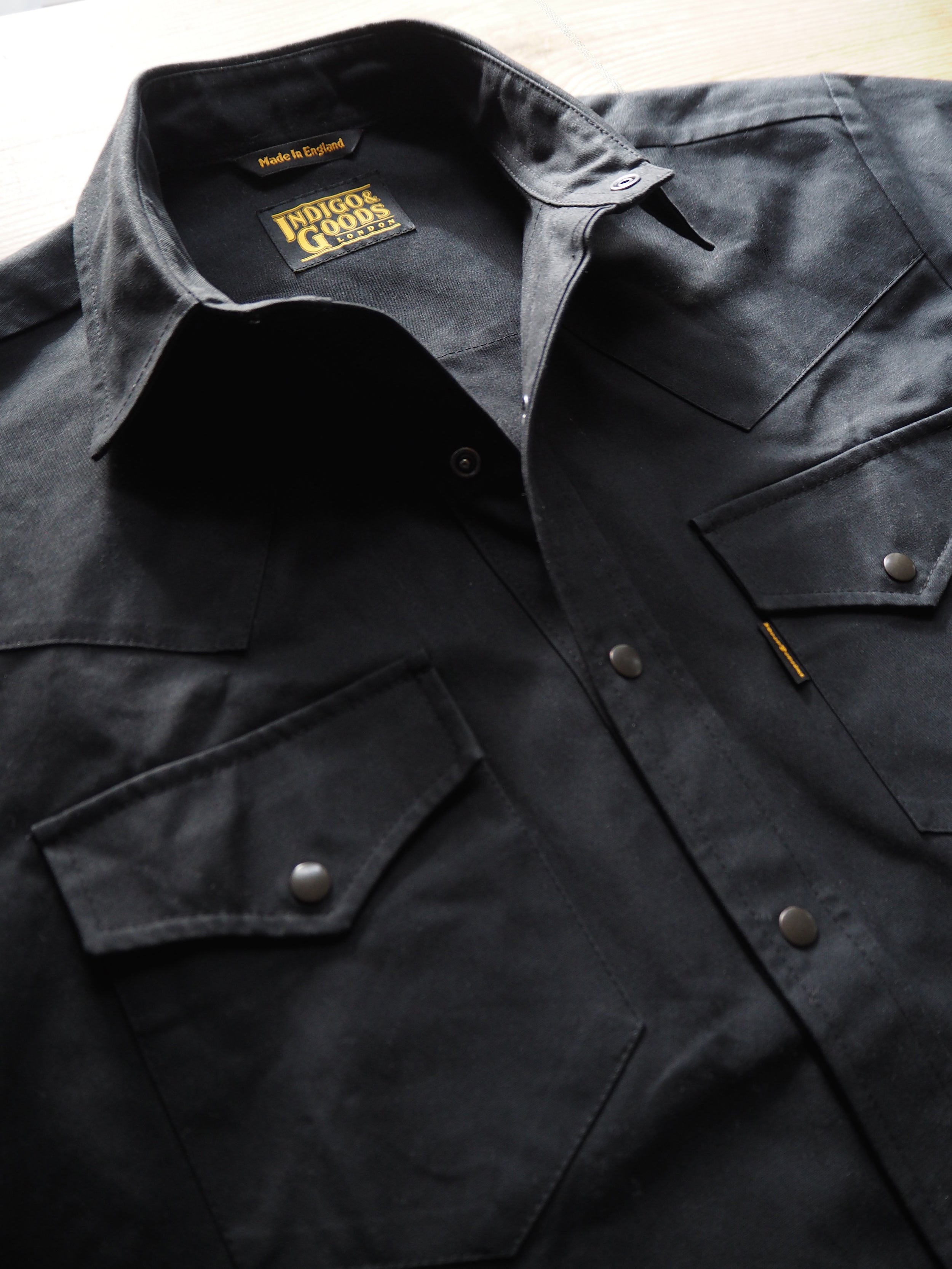Western Shirt - Bullet Cloth Black