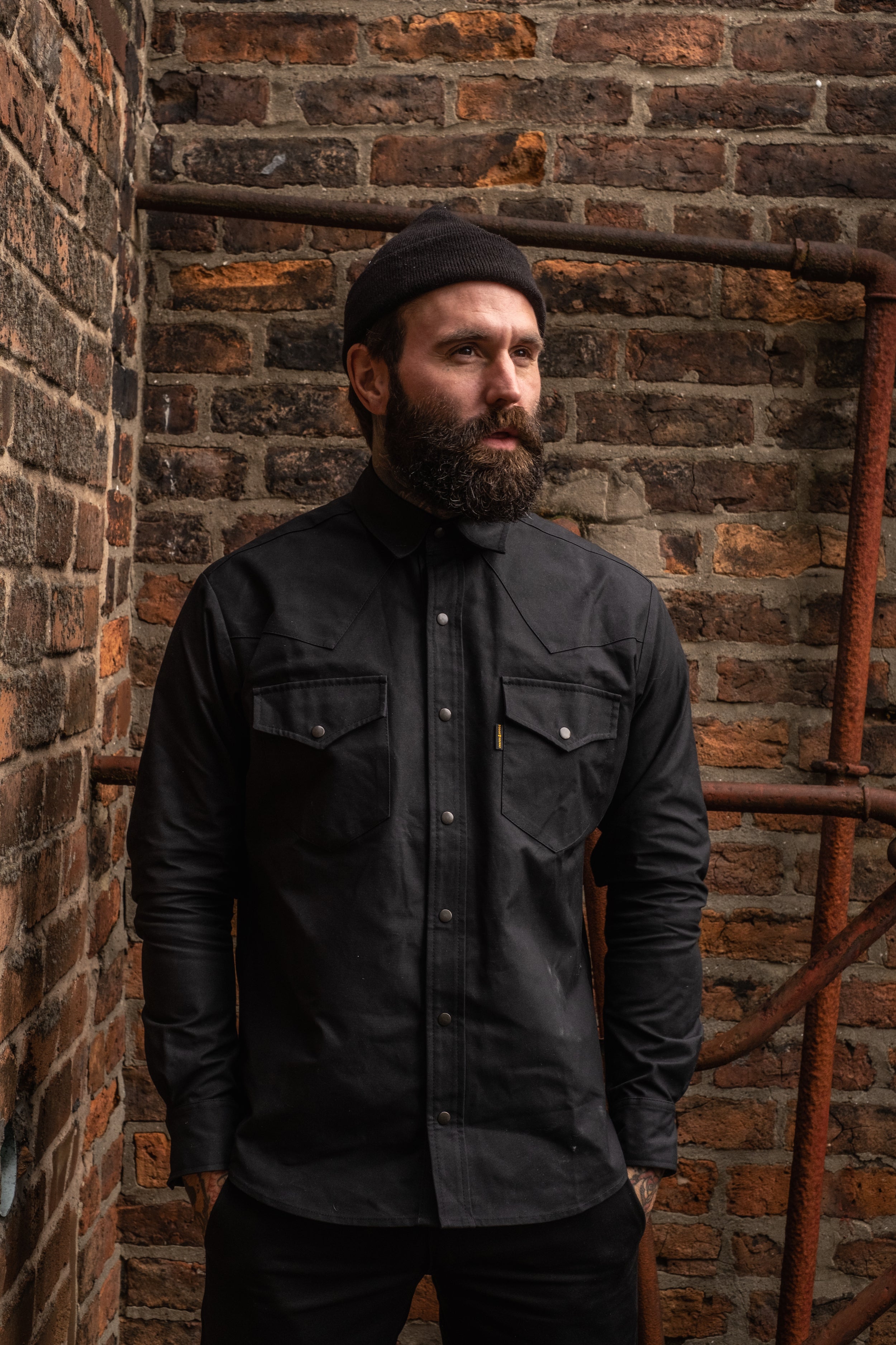 Western Shirt - Bullet Cloth Black